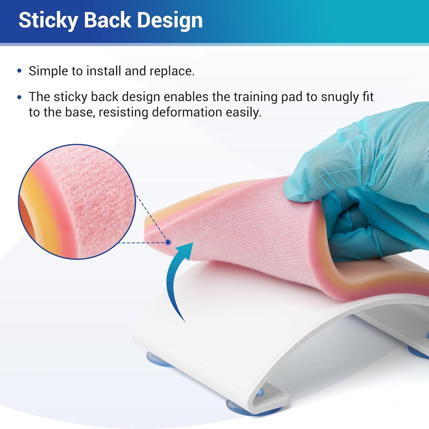 Complete Set Suture Practice Kit Includes Arch-Shaped and Pre-Cut Wounds Pads