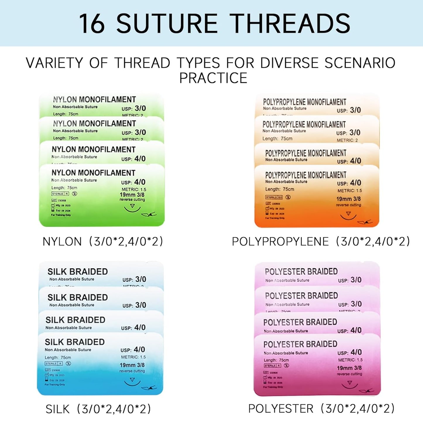 Suture Practice Kit for Medical Students