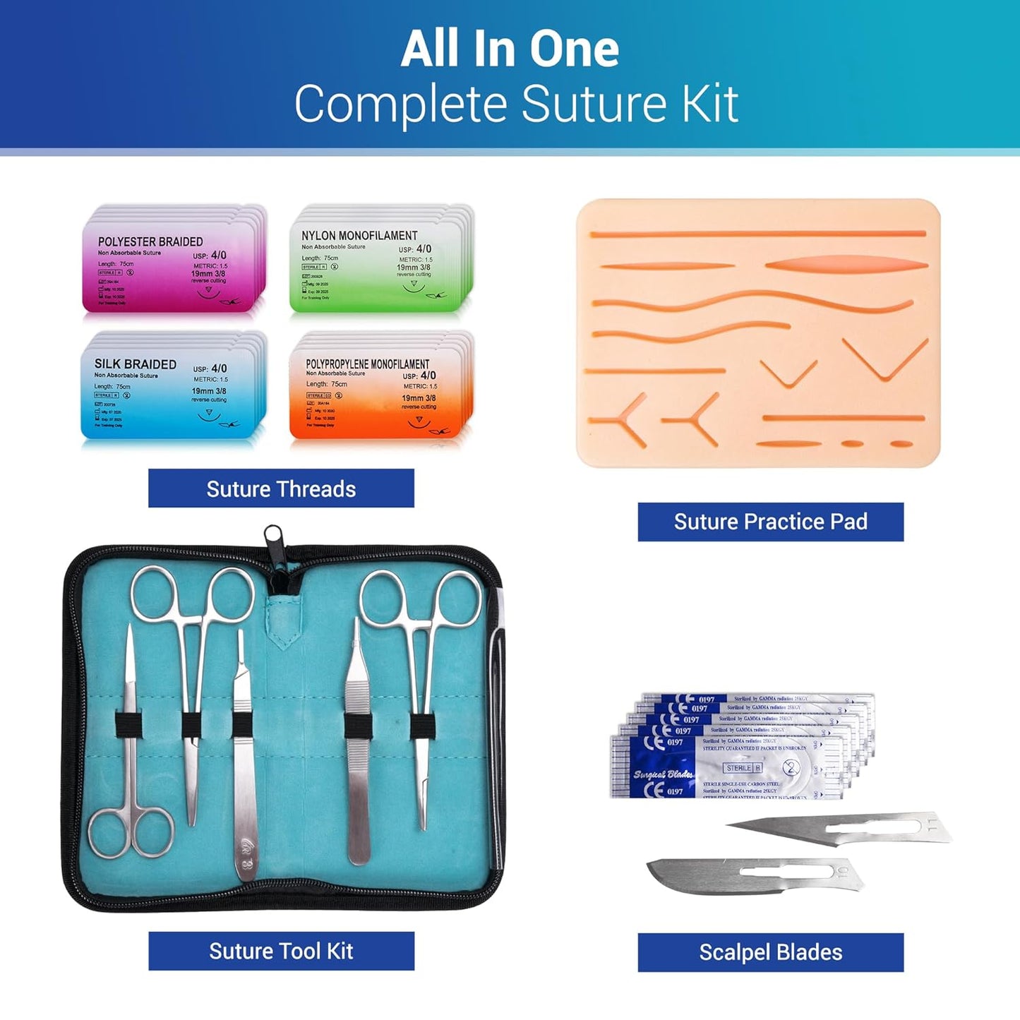 Suture Practice Kit for Medical Students