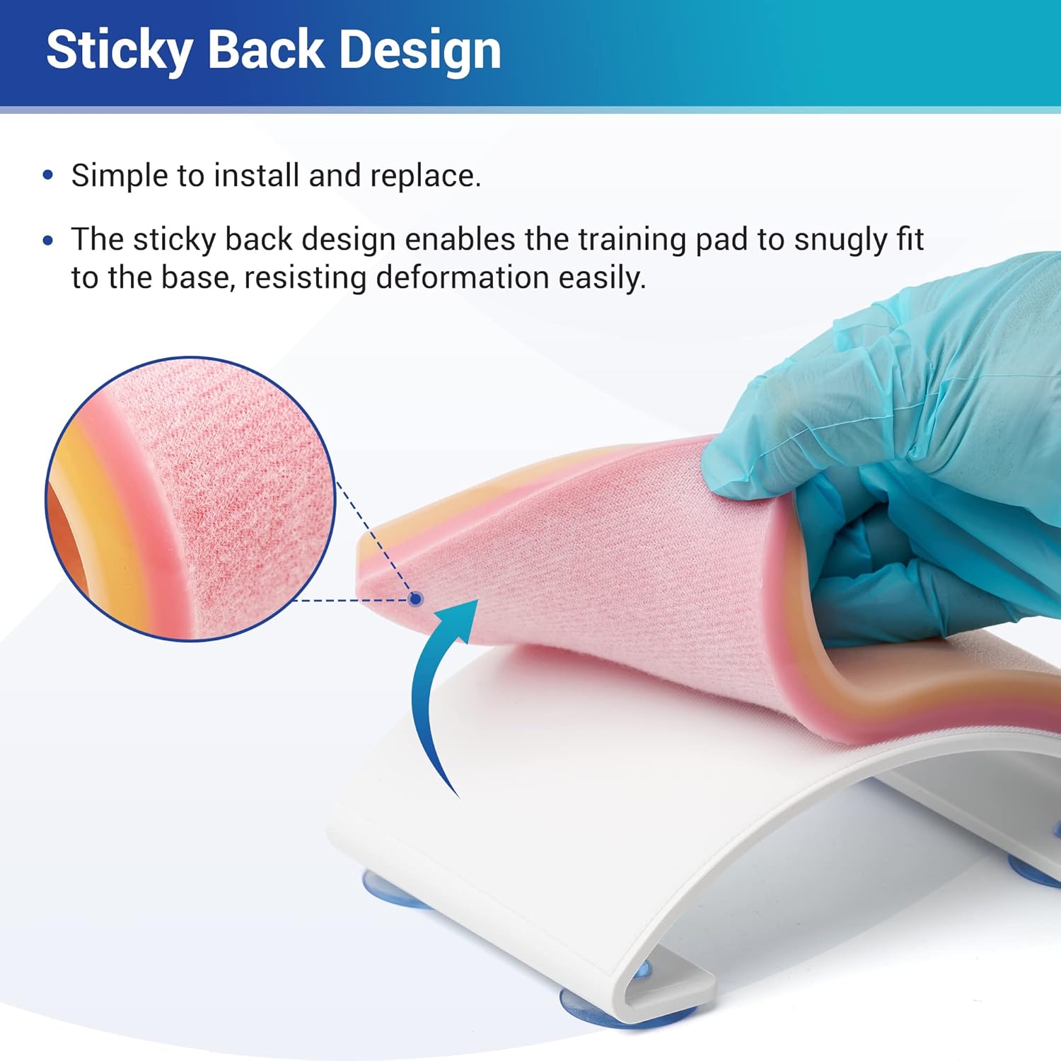Complete Set Suture Practice Kit Includes Arch-Shaped and Pre-Cut Wounds Pads